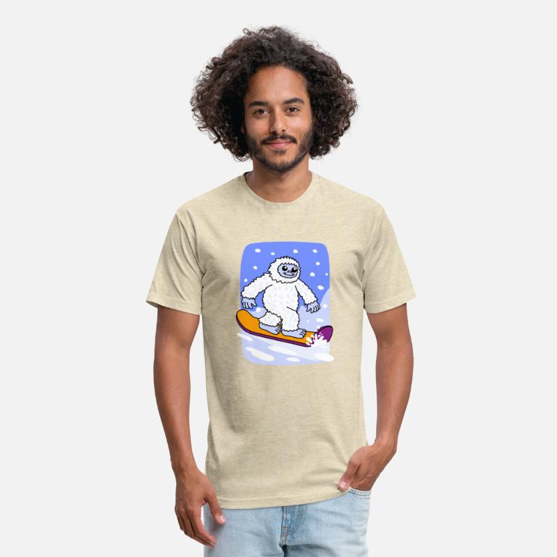 Funny Yeti Snowboarding