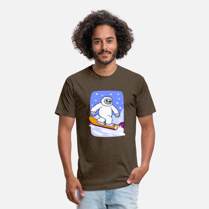 Funny Yeti Snowboarding