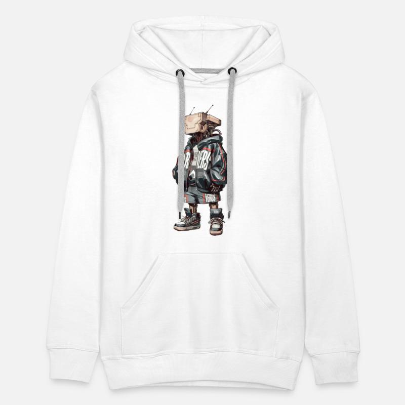 futuristic robot with a streetwear-inspired