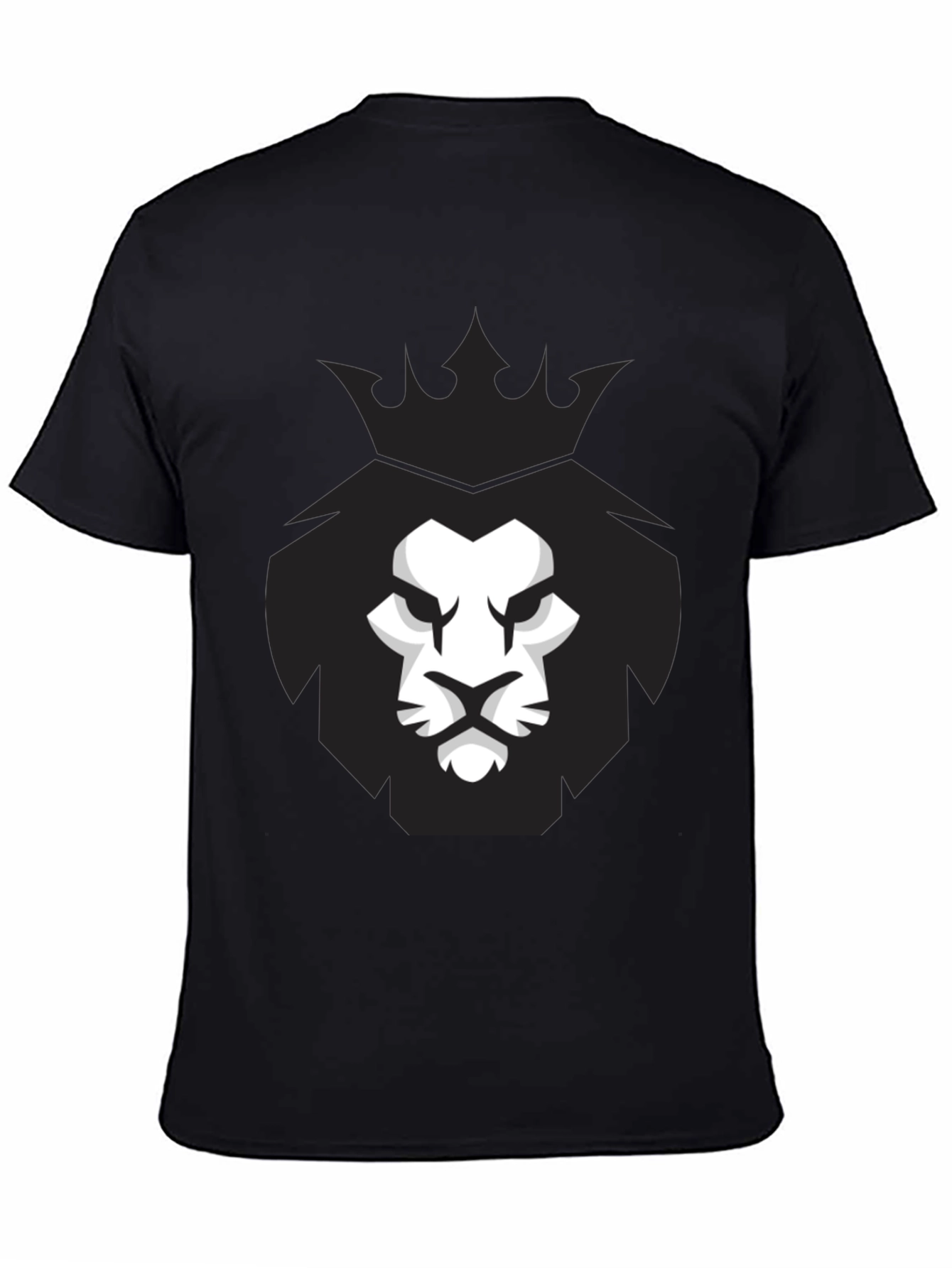 Lion King Graphic Tee - Black Crew Neck T-Shirt
