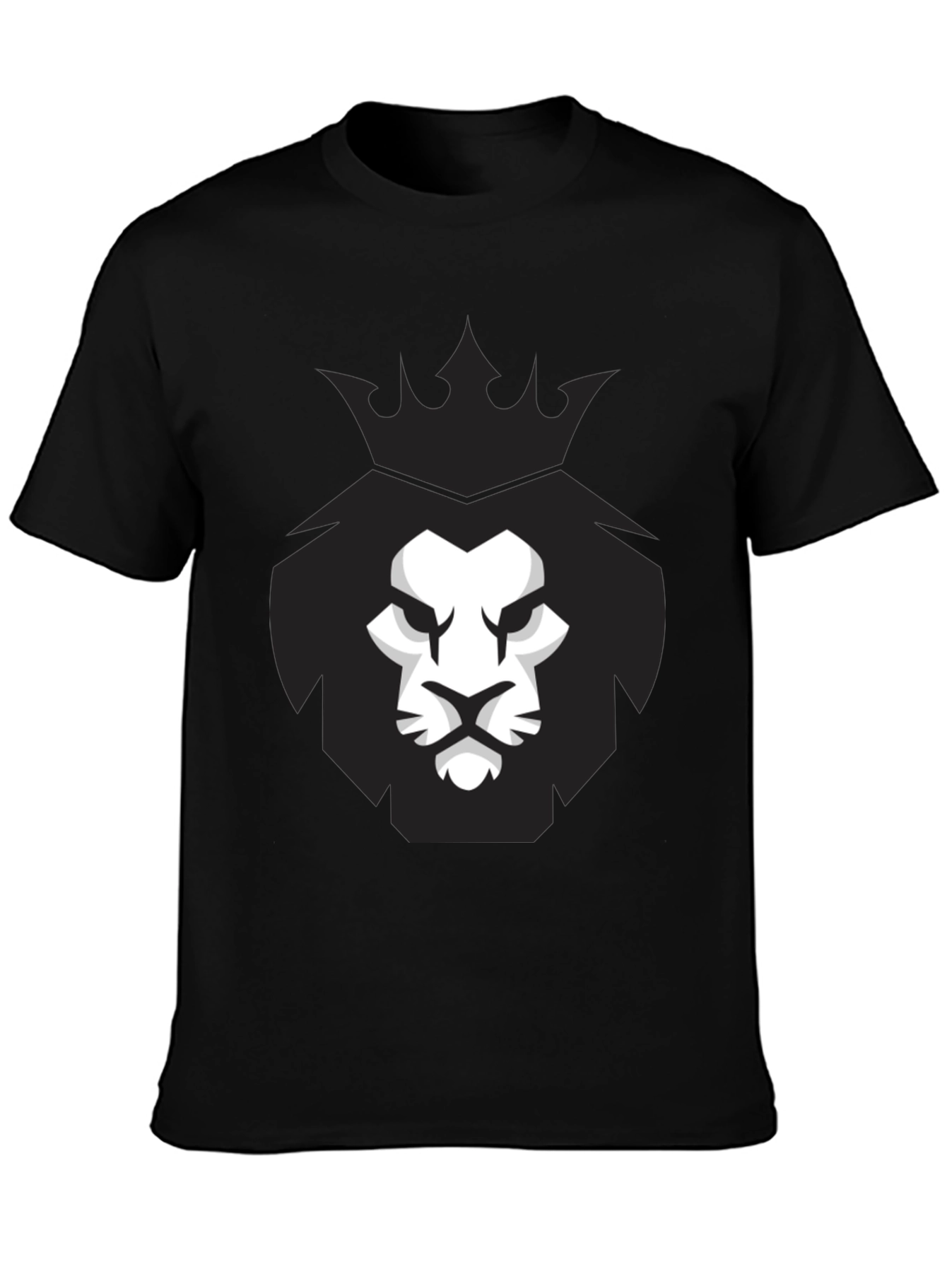 Lion King Graphic Tee - Black Crew Neck T-Shirt