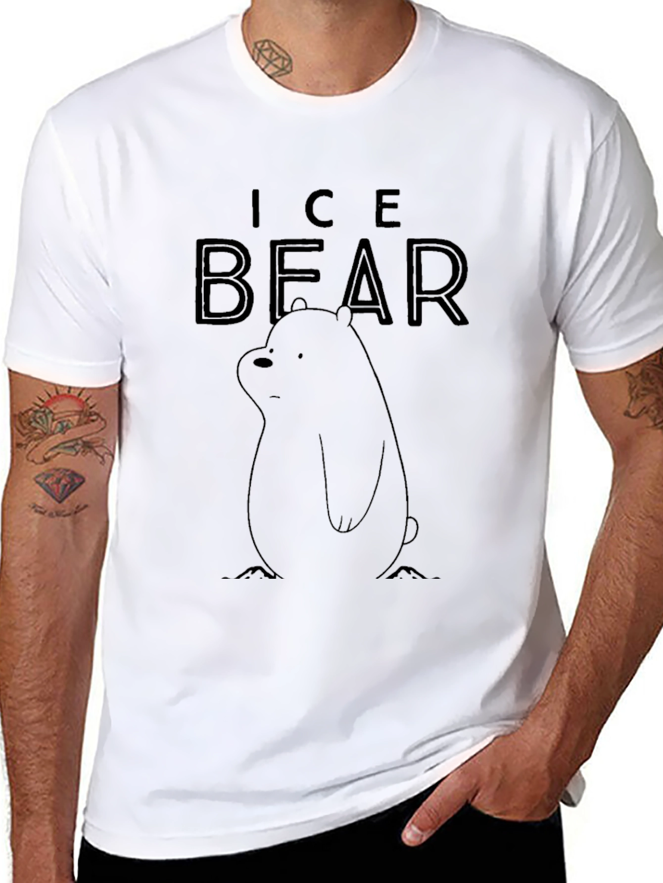 Ice Bear Graphic Tee - We Bare Bears Cartoon