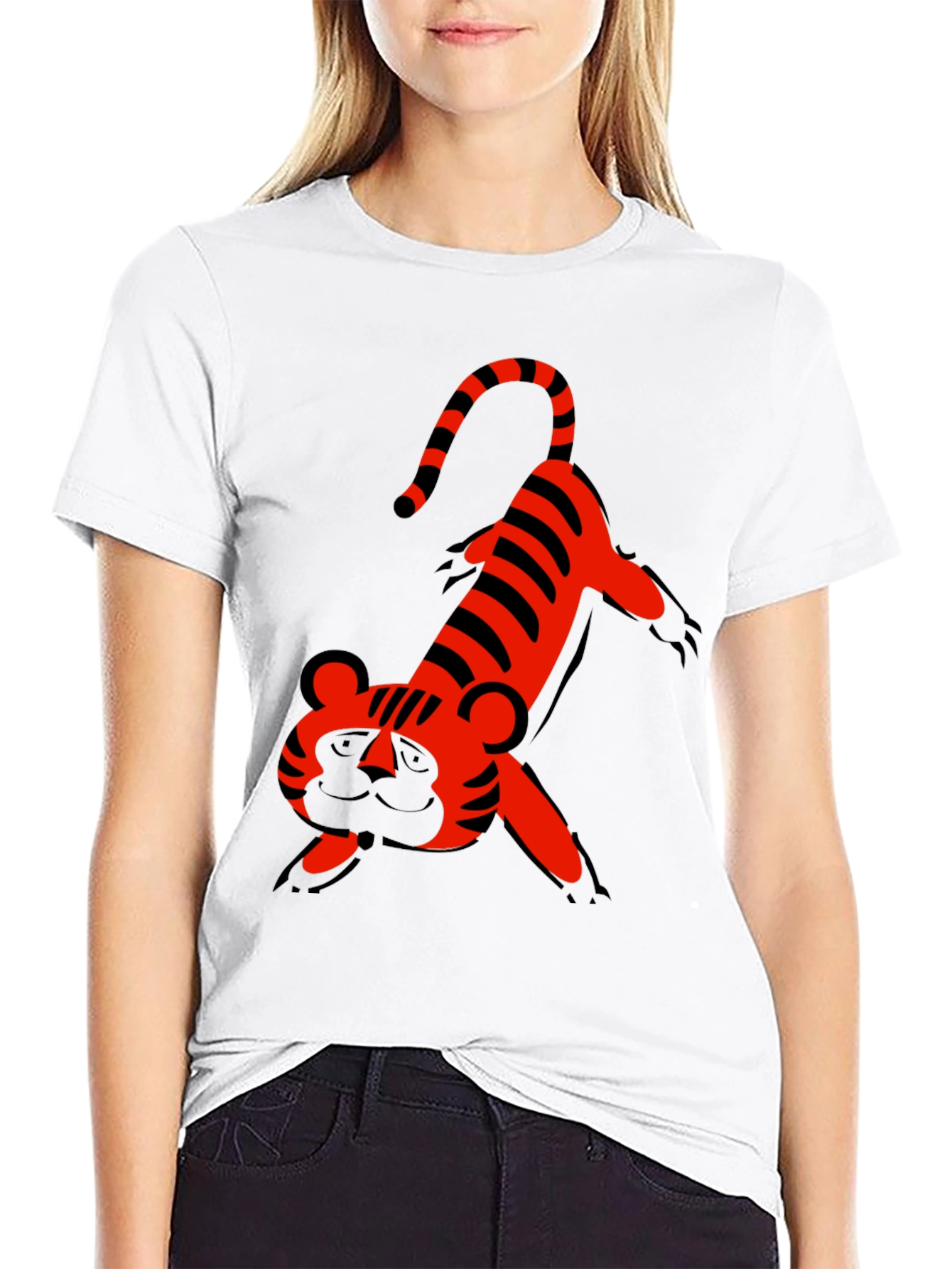 Cool Tiger Graphic Tee - Black T-Shirt