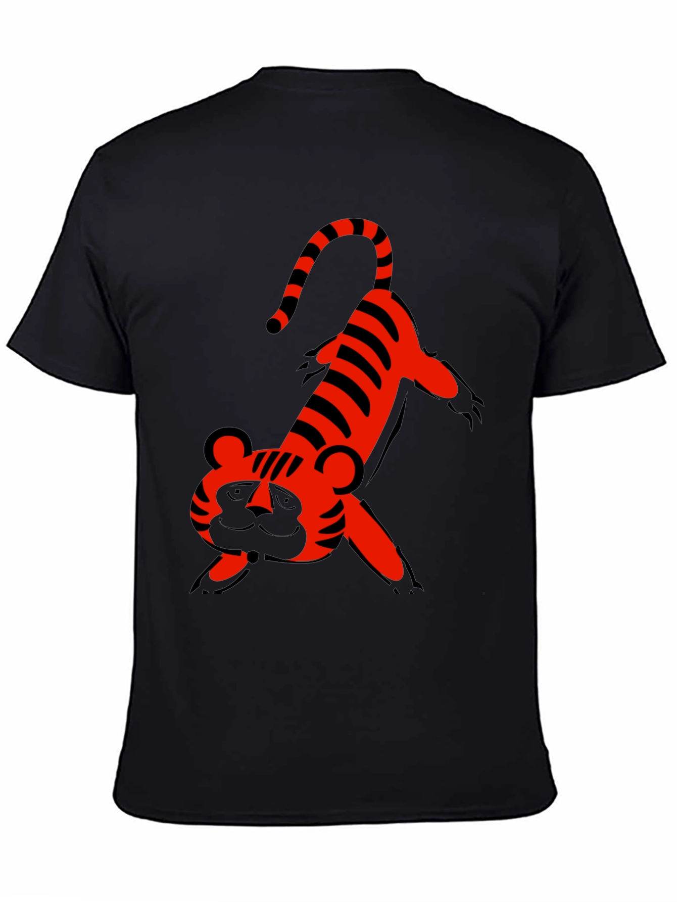Cool Tiger Graphic Tee - Black T-Shirt