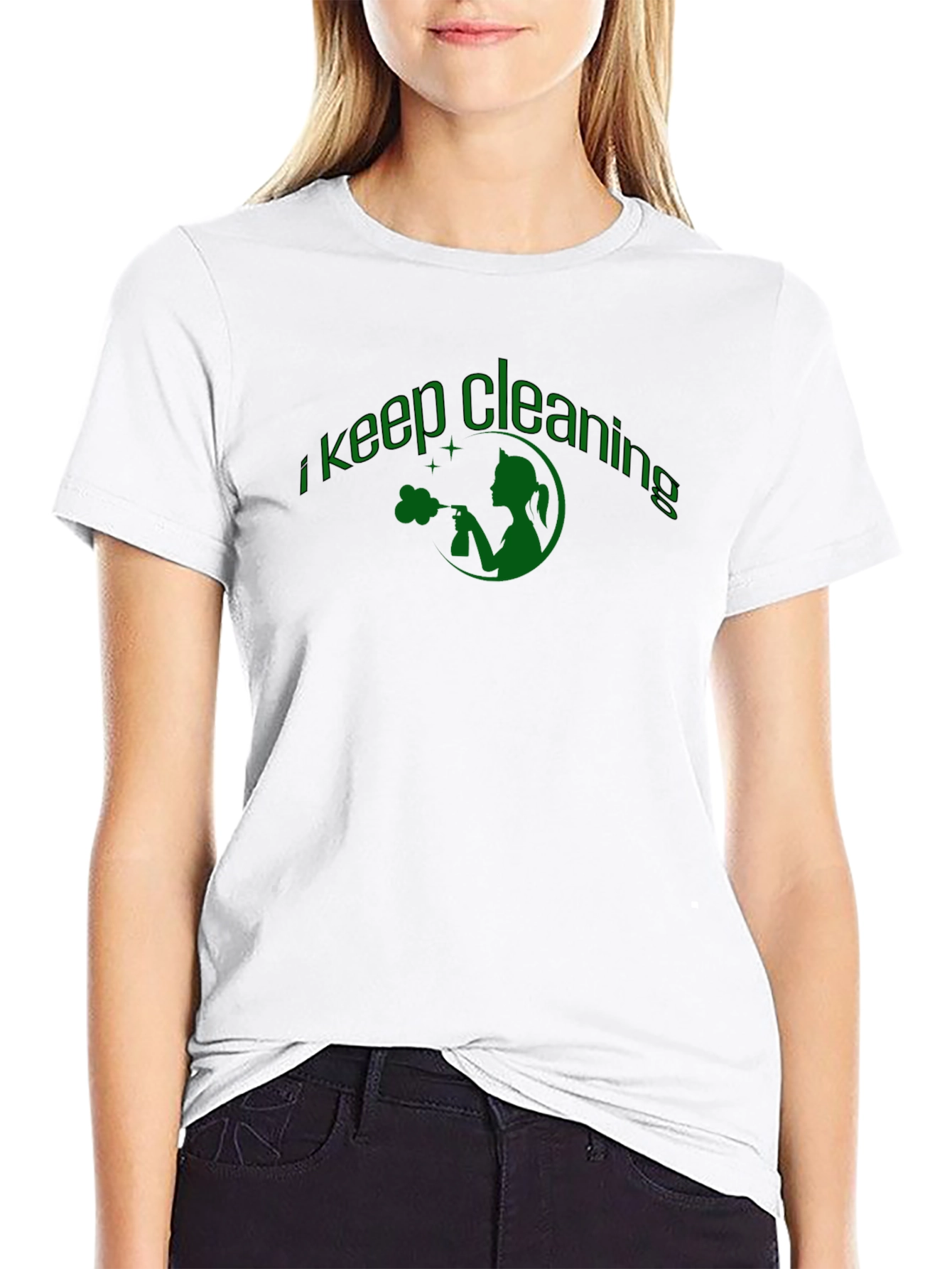 I Keep Cleaning T-Shirt - Black
