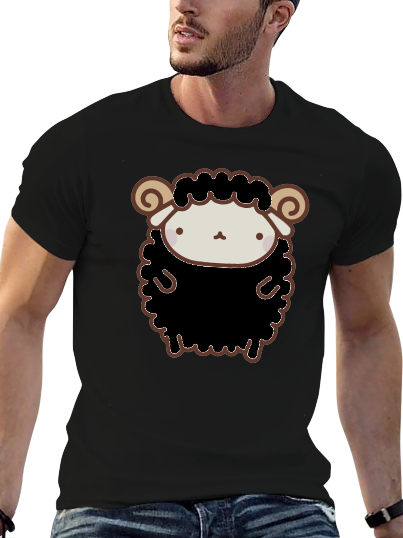 Cute Black Sheep Graphic T-Shirt