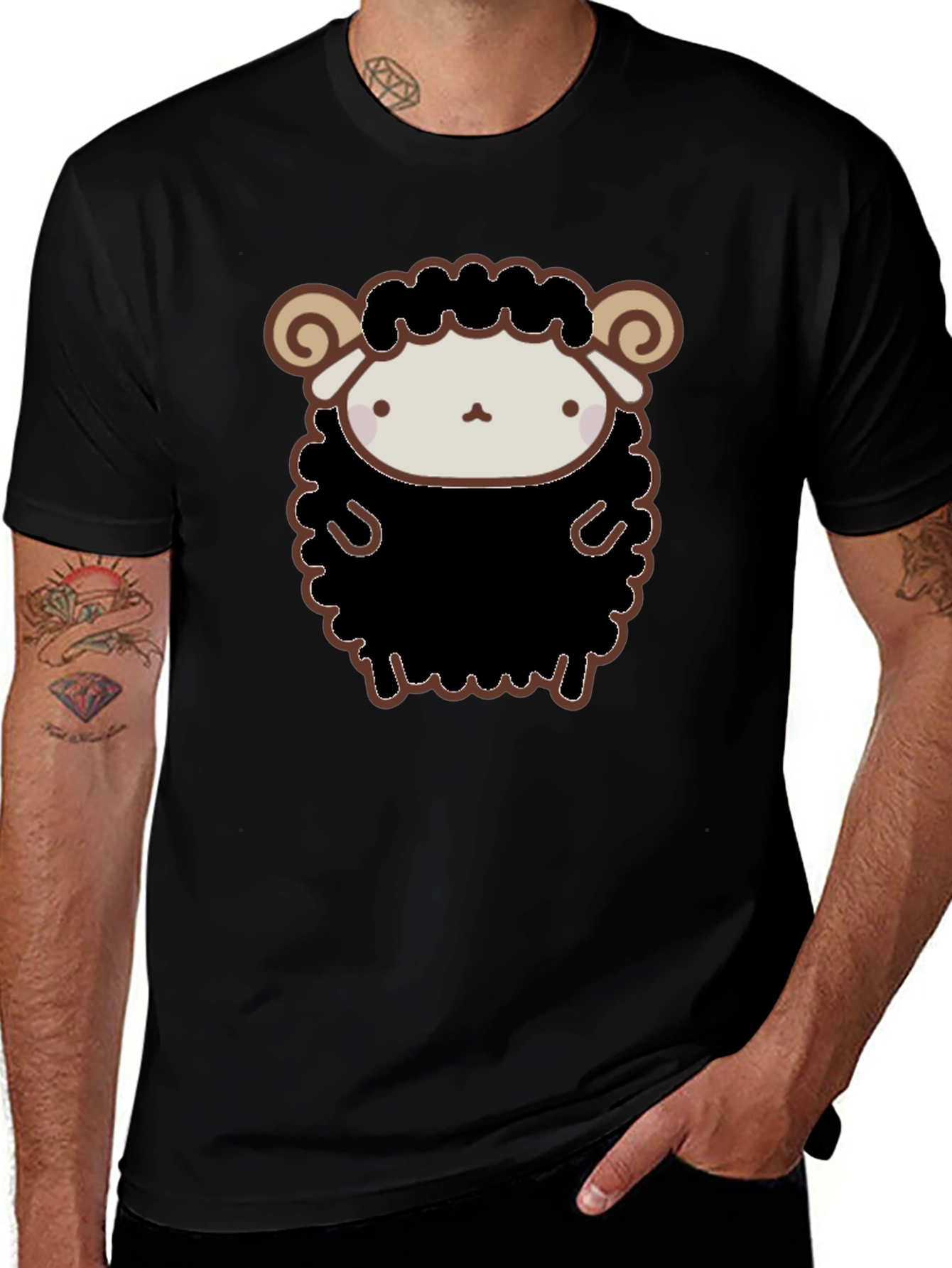 Cute Black Sheep Graphic T-Shirt