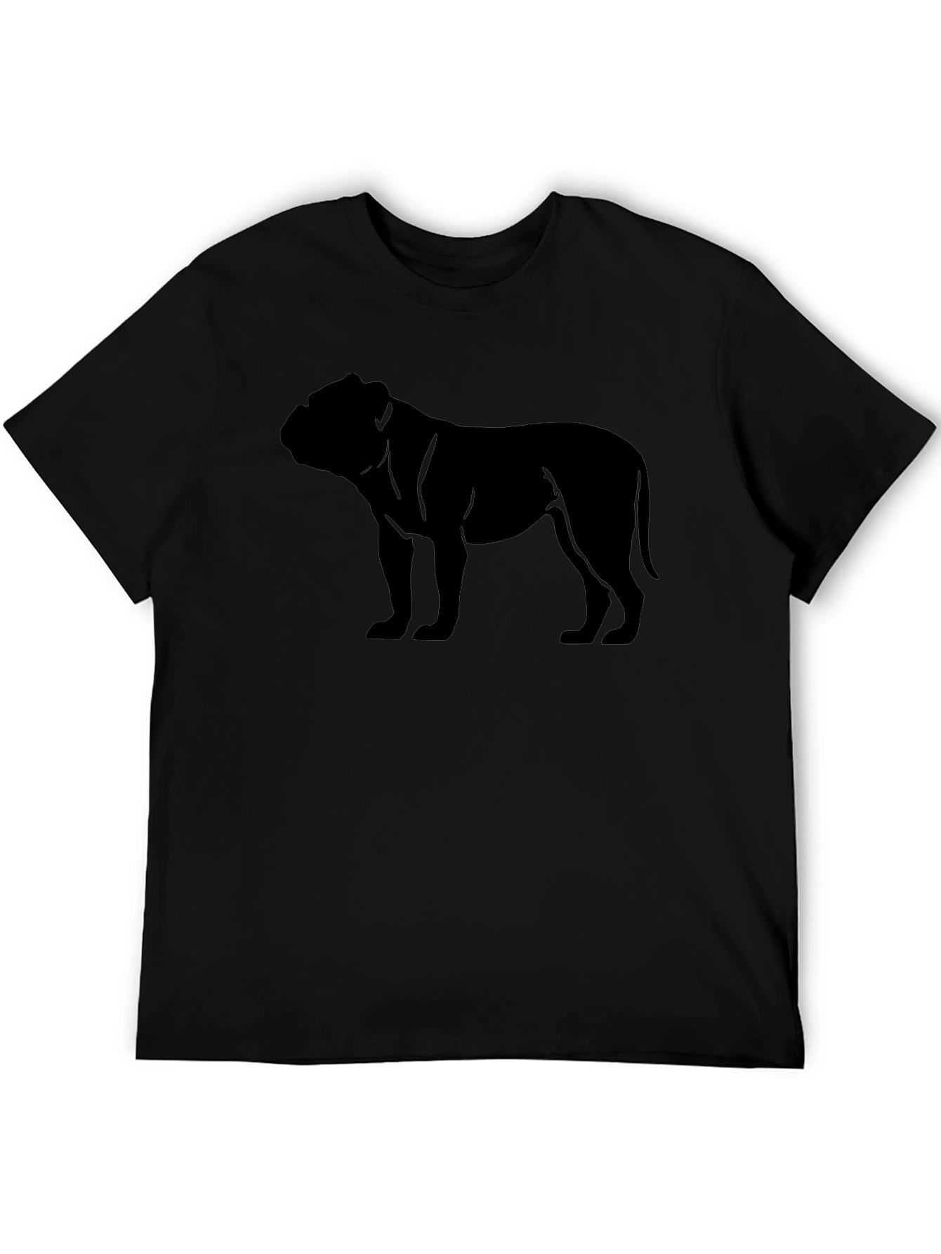 Bulldog Silhouette Black T-Shirt