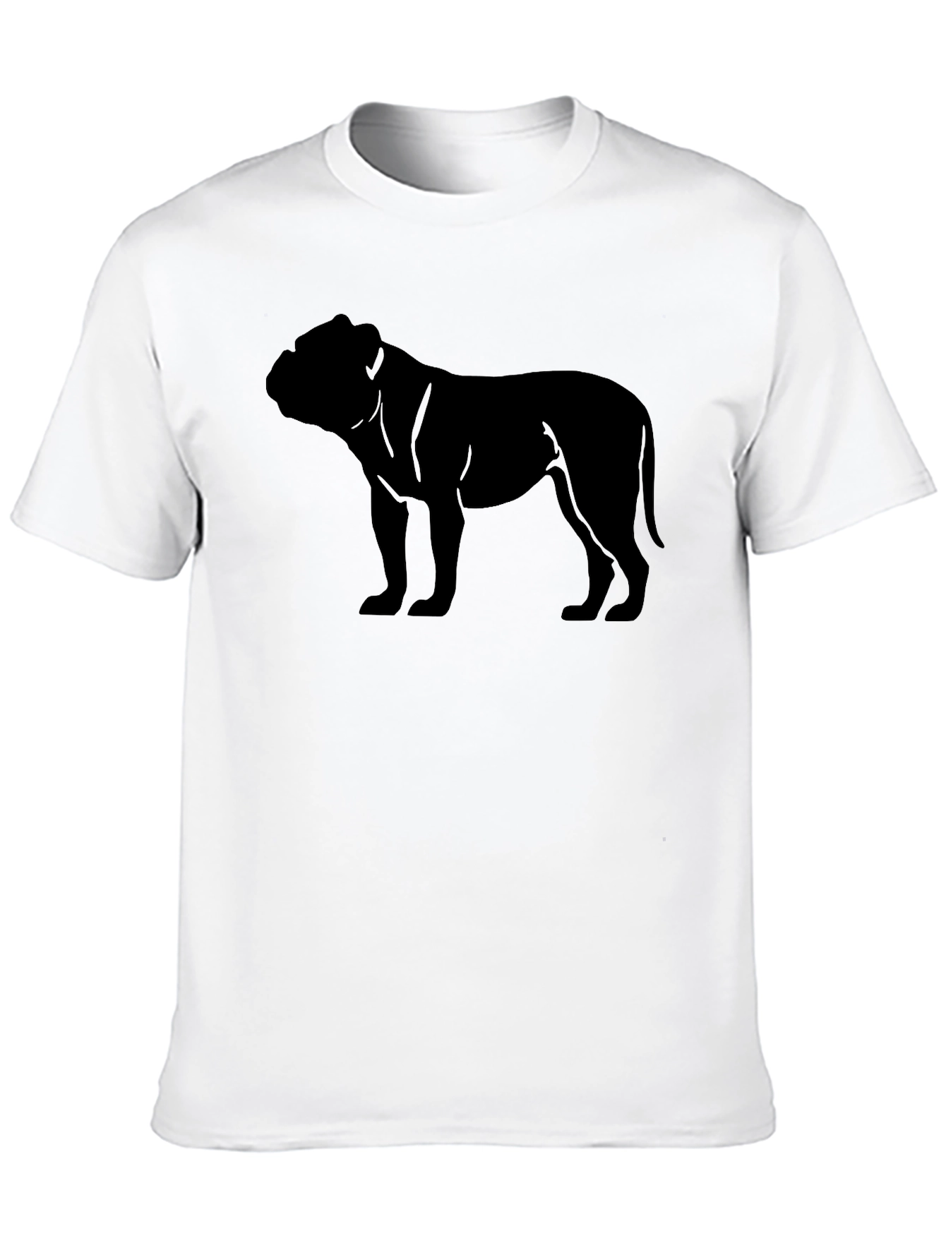 Bulldog Silhouette Black T-Shirt
