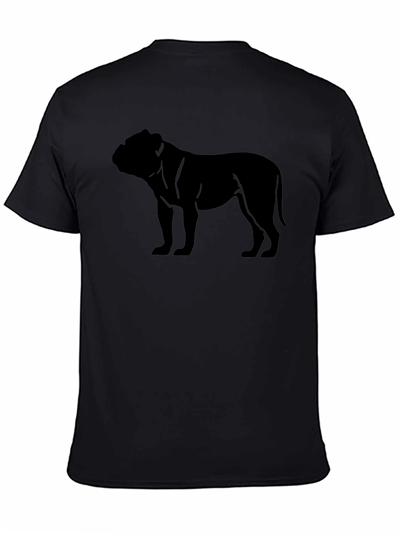 Bulldog Silhouette Black T-Shirt