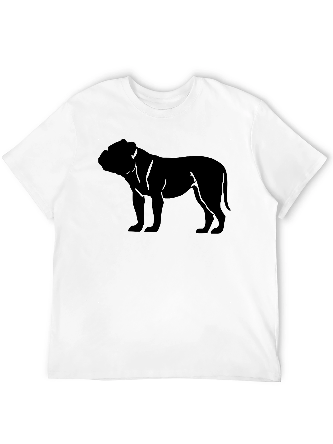 Bulldog Silhouette Black T-Shirt