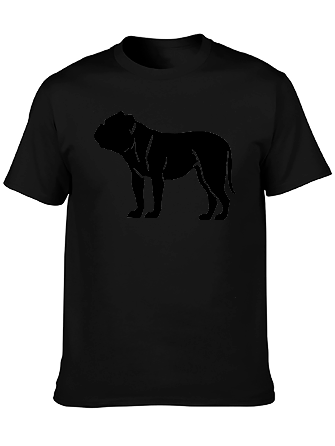 Bulldog Silhouette Black T-Shirt