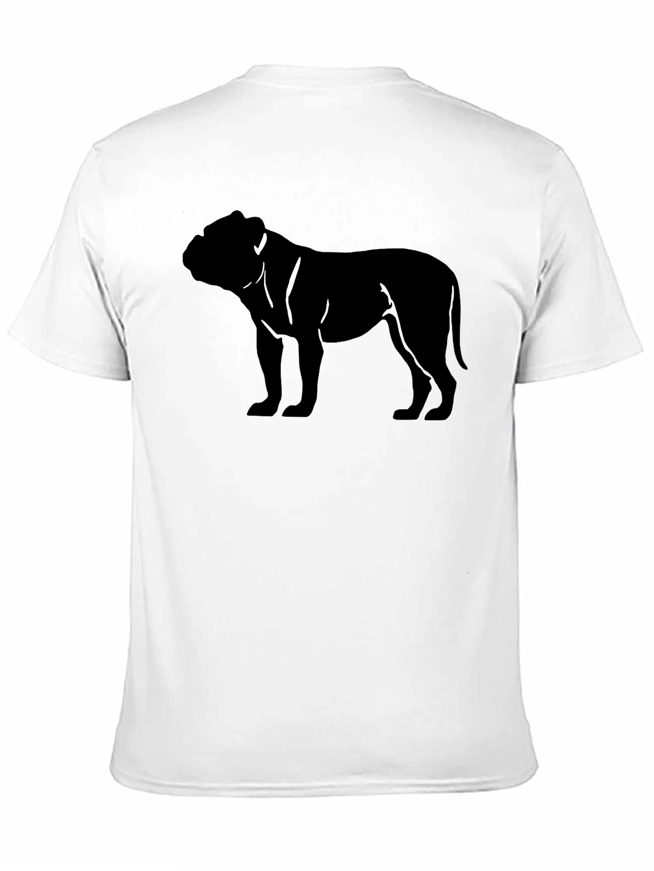 Bulldog Silhouette Black T-Shirt