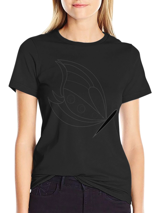 Mens Black Graphic Tee - Abstract Design