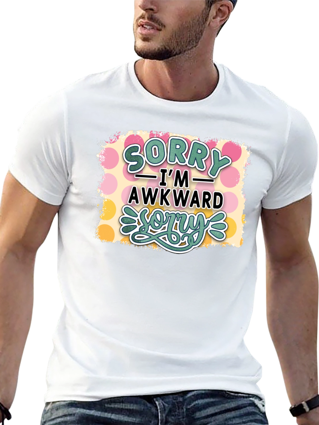 Sorry Im Awkward Black T-Shirt