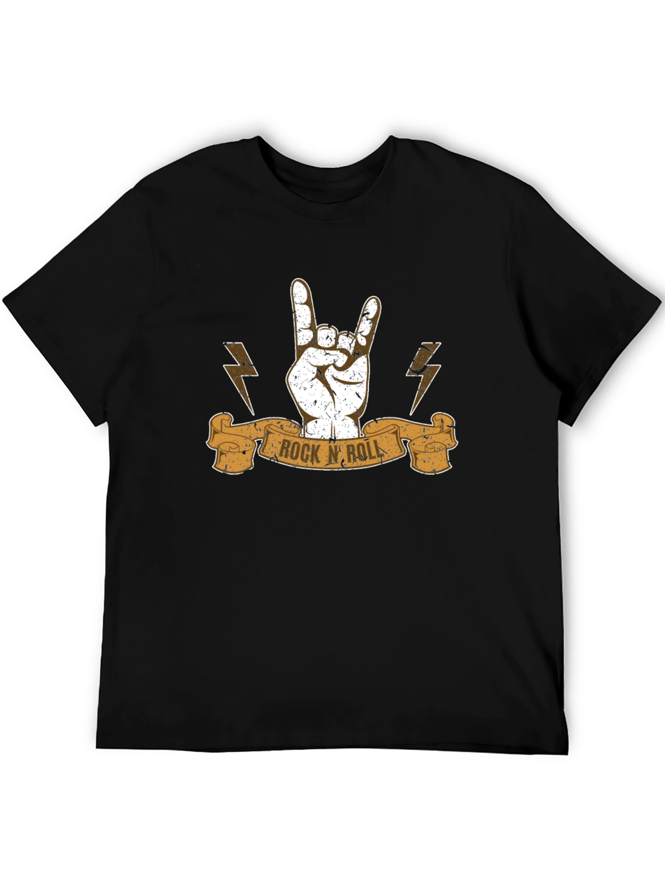 Rock N Roll Hand Sign T-Shirt - Black