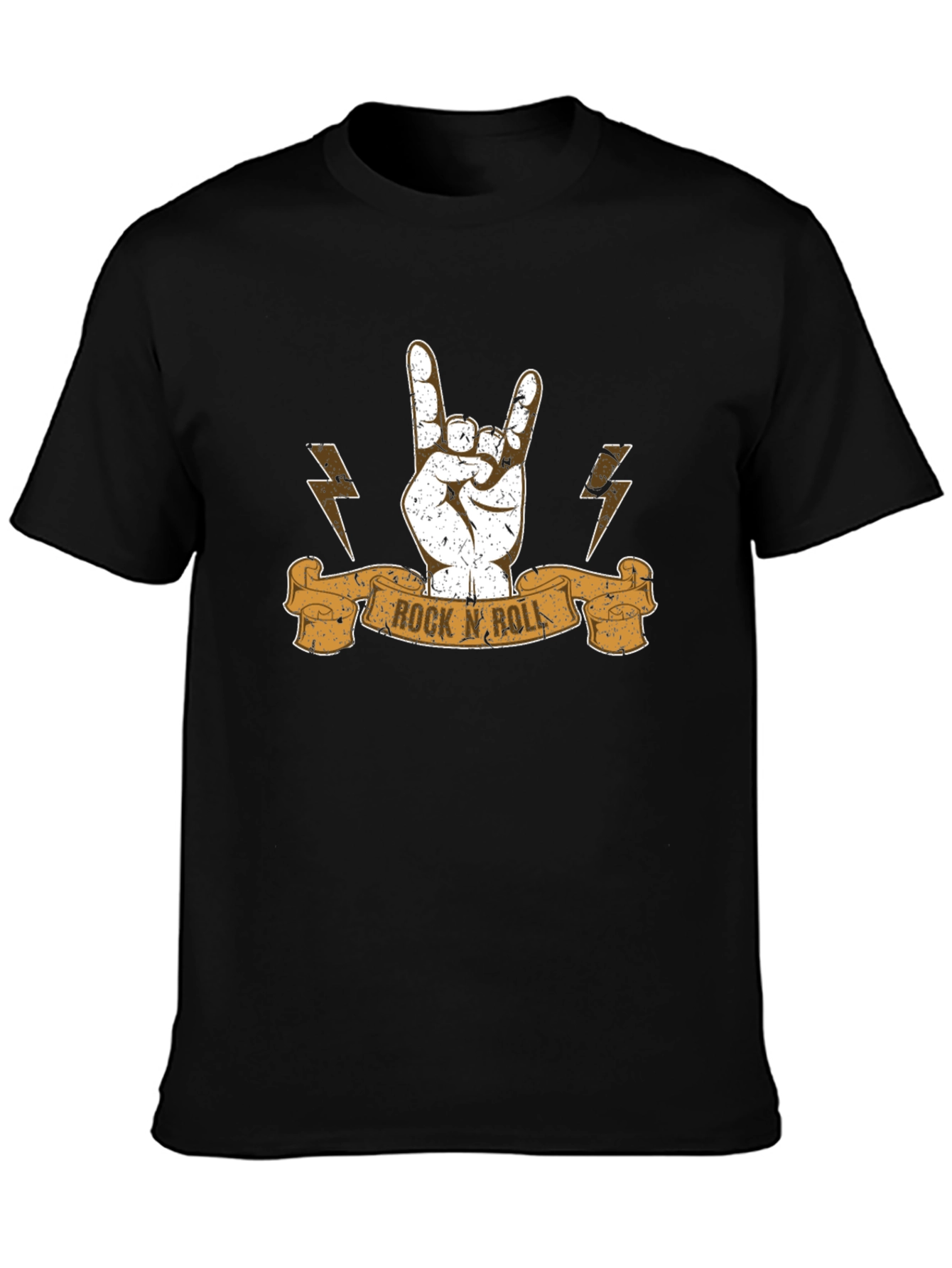 Rock N Roll Hand Sign T-Shirt - Black