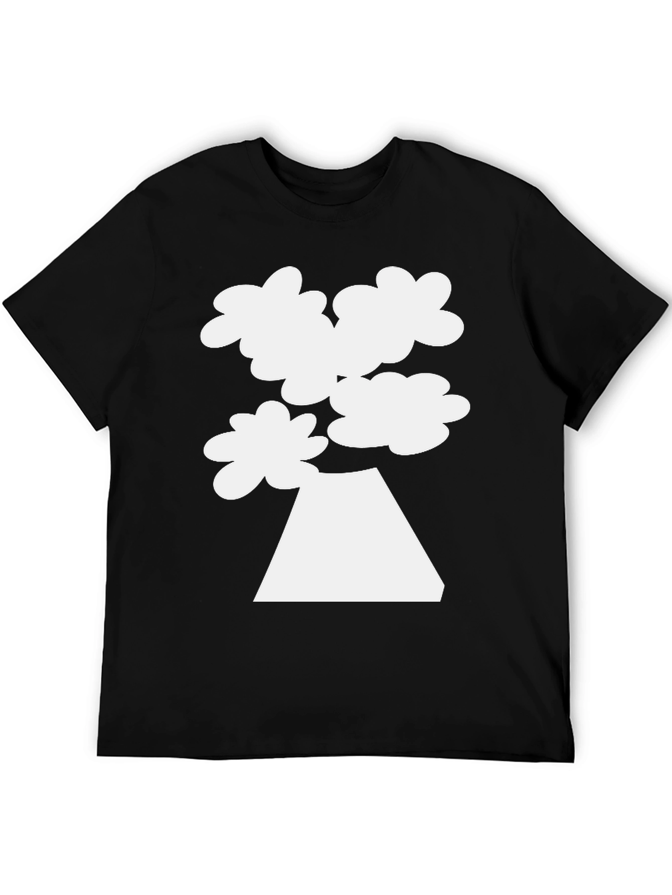 Mount Fuji Cloud Tee - Black Graphic T-Shirt