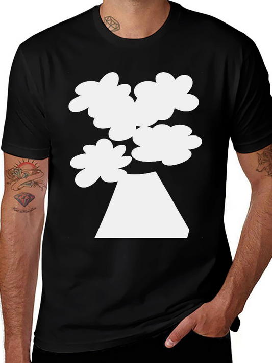 Mount Fuji Cloud Tee - Black Graphic T-Shirt