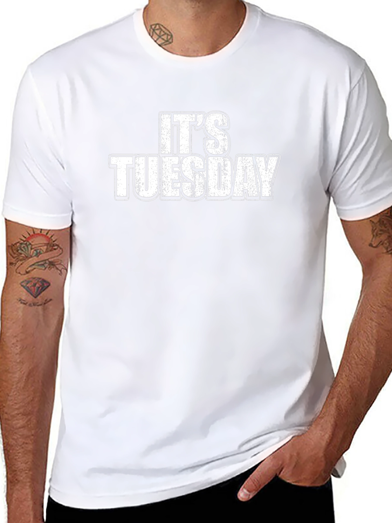 Its Tuesday Graphic Tee - Funny Slogan T-Shirt
