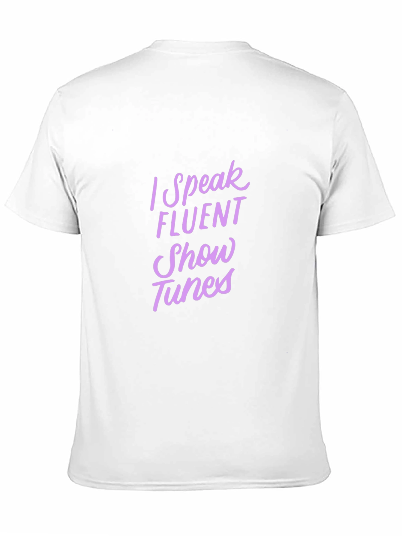 I Speak Fluent Show Tunes Black Tee