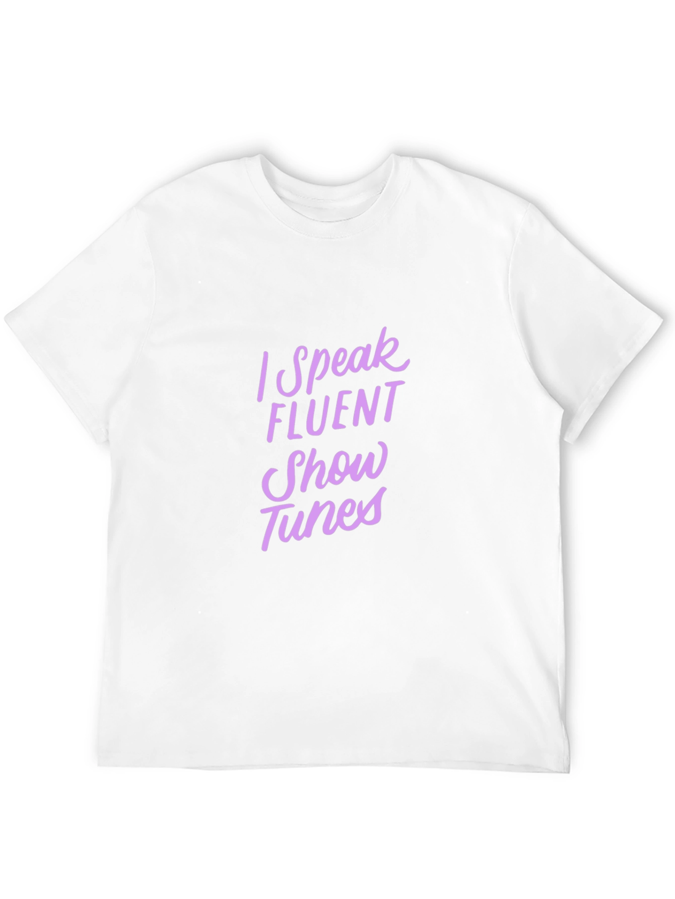 I Speak Fluent Show Tunes Black Tee
