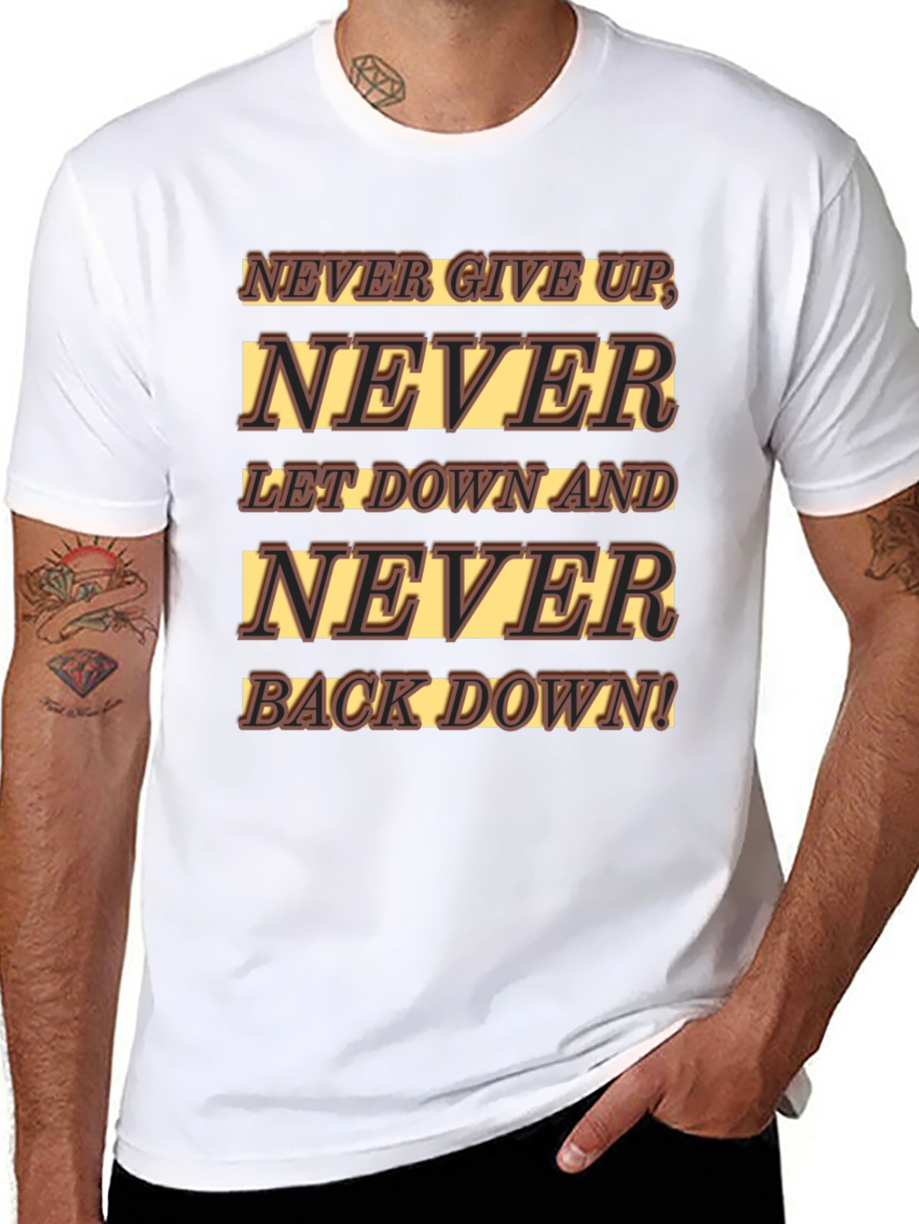 Never Give Up Graphic T-Shirt