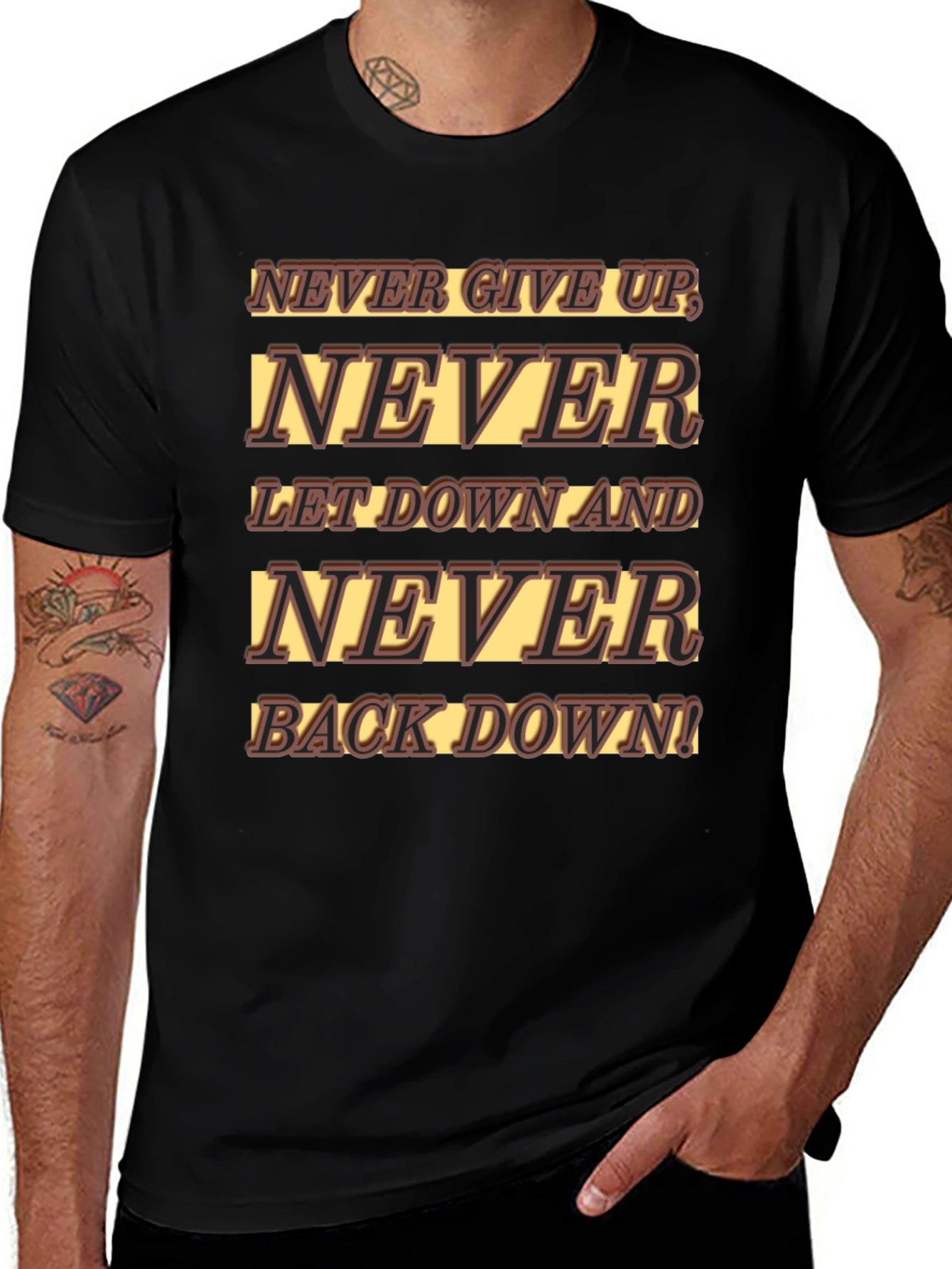 Never Give Up Graphic T-Shirt