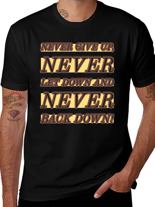 Never Give Up Graphic T-Shirt