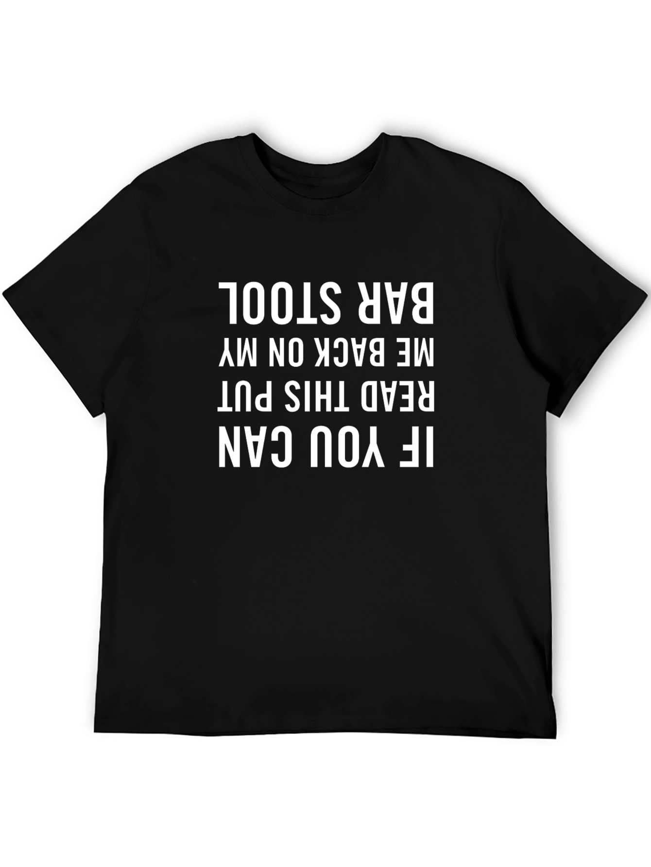 Funny Bar Stool Graphic T-Shirt