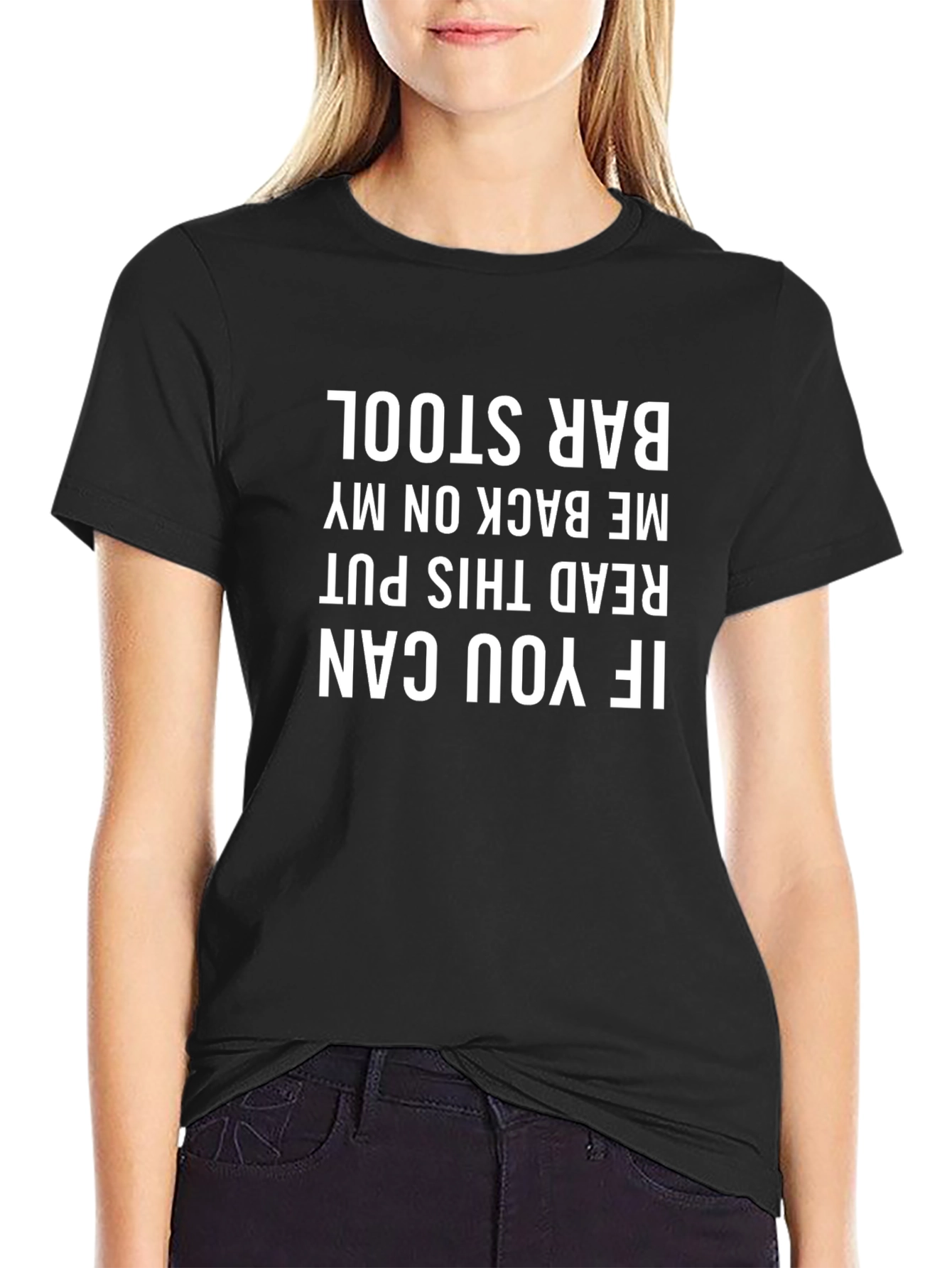 Funny Bar Stool Graphic T-Shirt