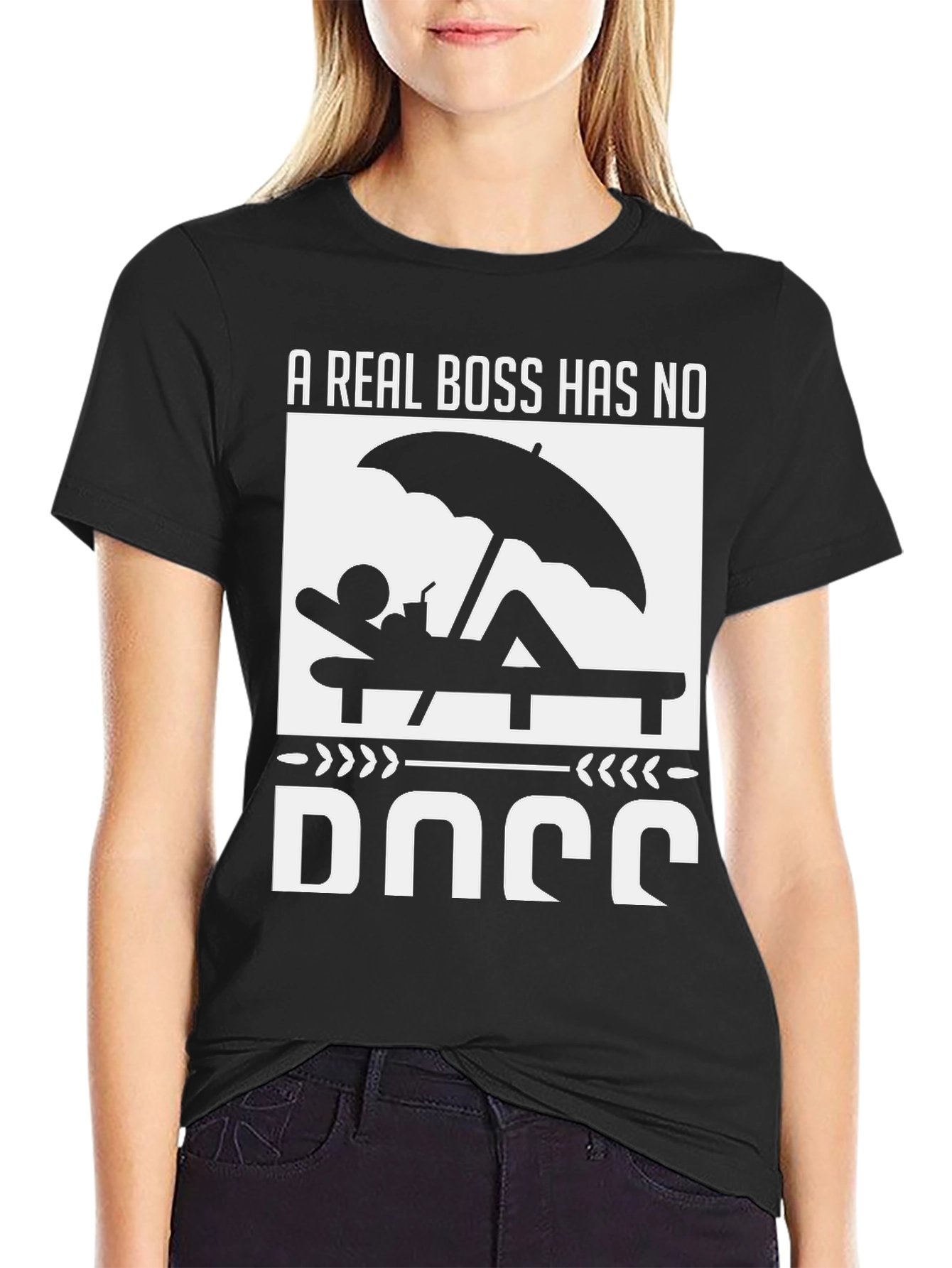 A Real Boss Graphic T-Shirt - Vacation Mode