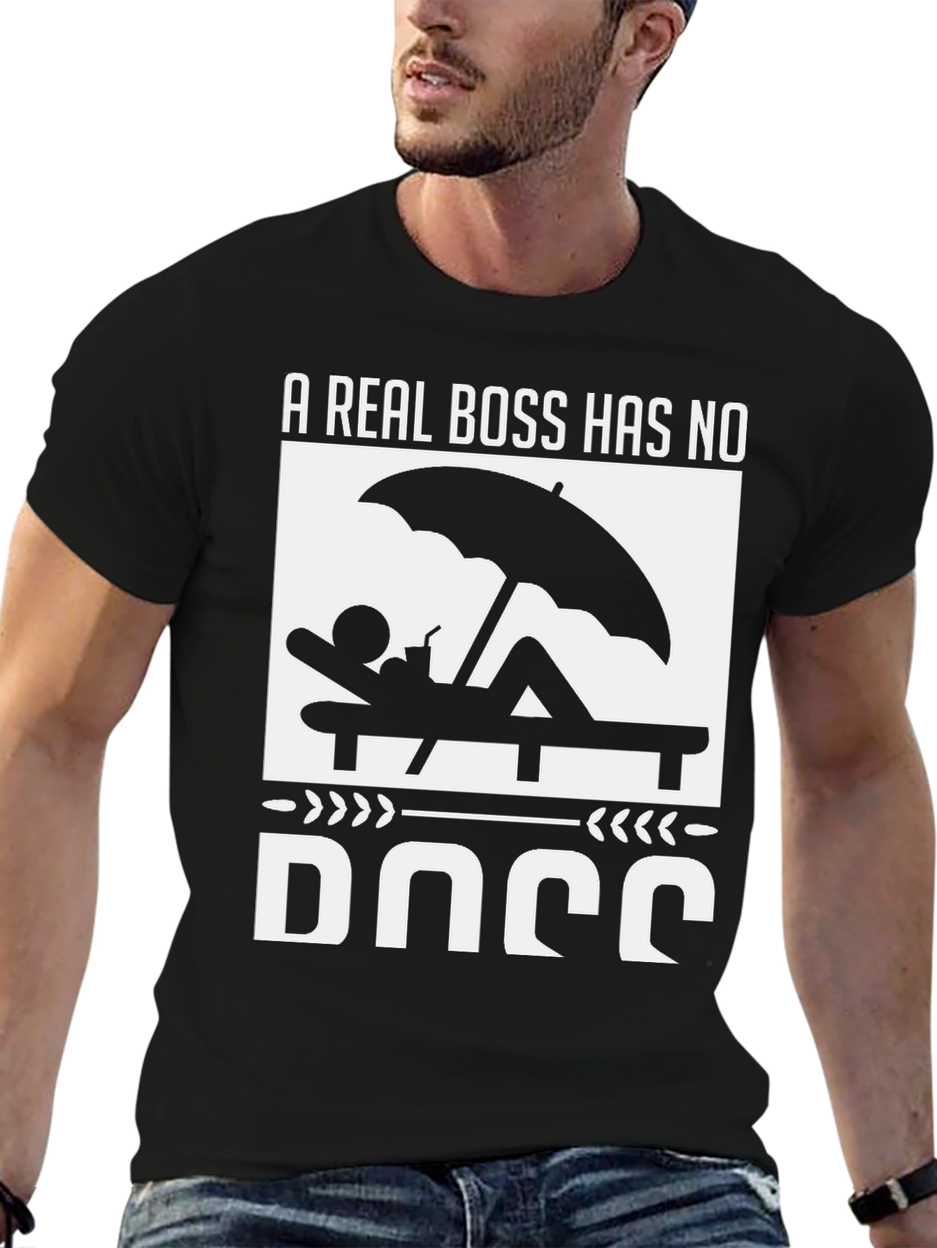 A Real Boss Graphic T-Shirt - Vacation Mode