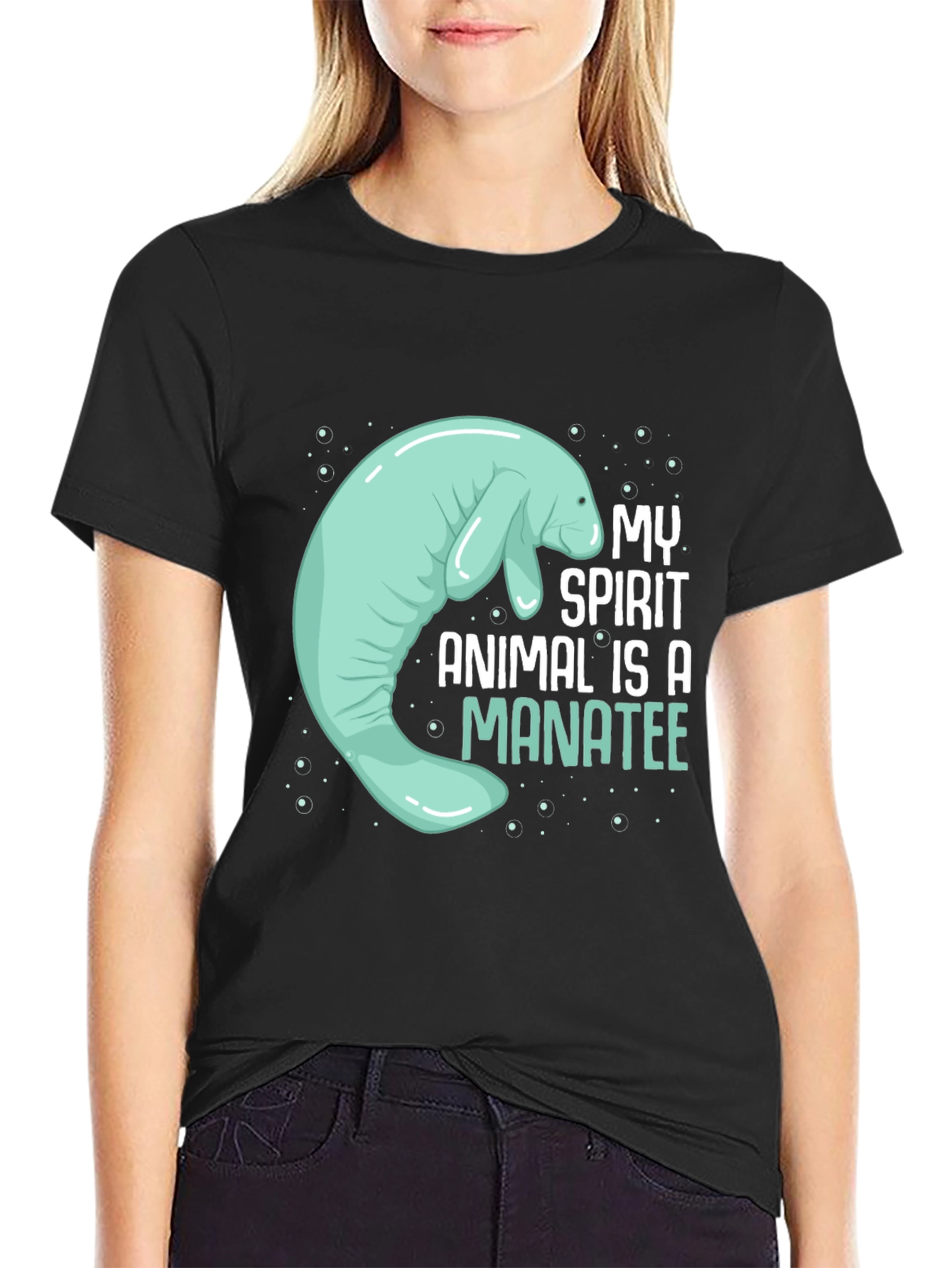 Manatee Spirit Animal Graphic Tee