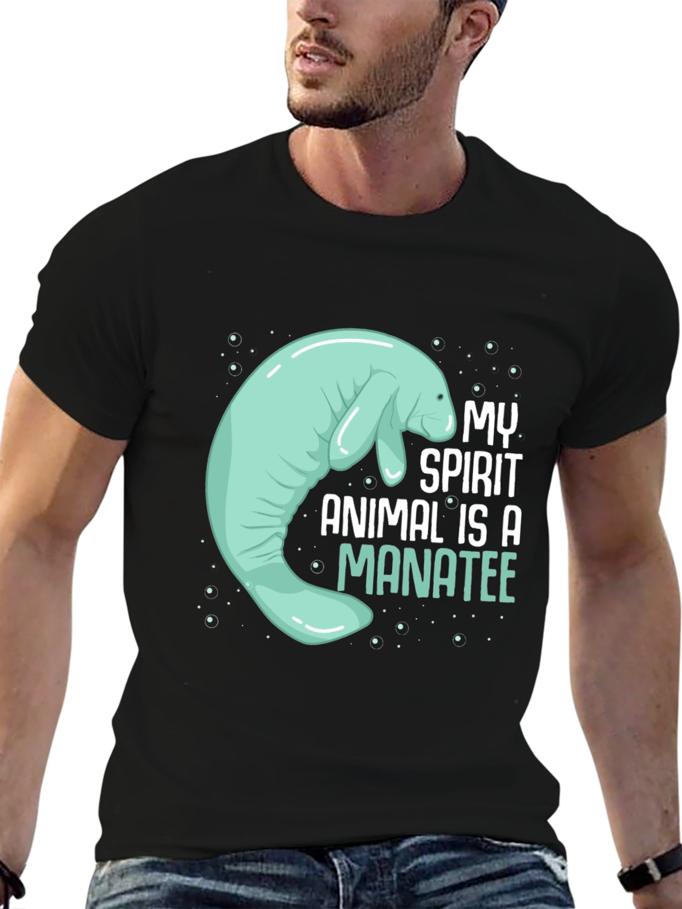 Manatee Spirit Animal Graphic Tee