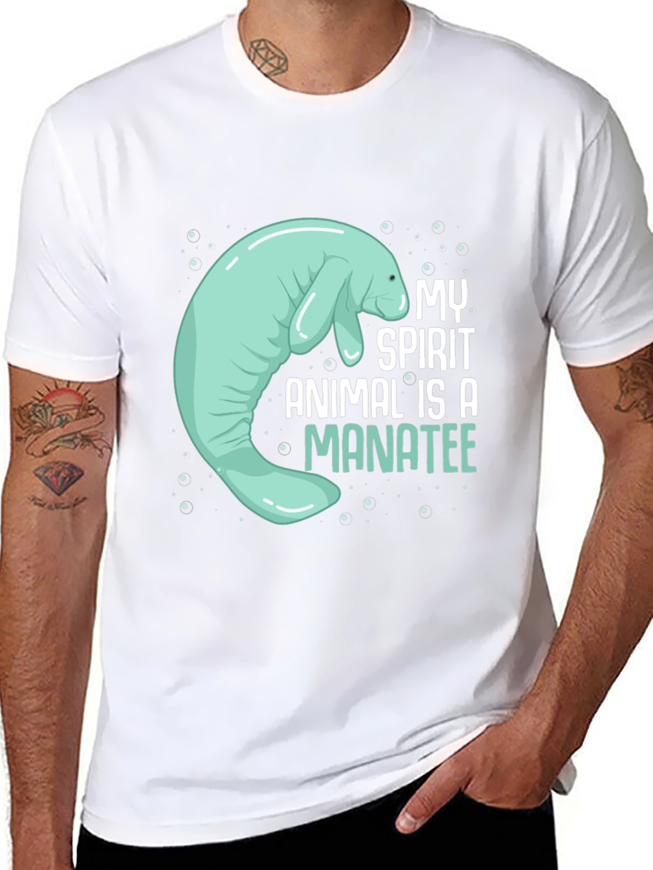 Manatee Spirit Animal Graphic Tee