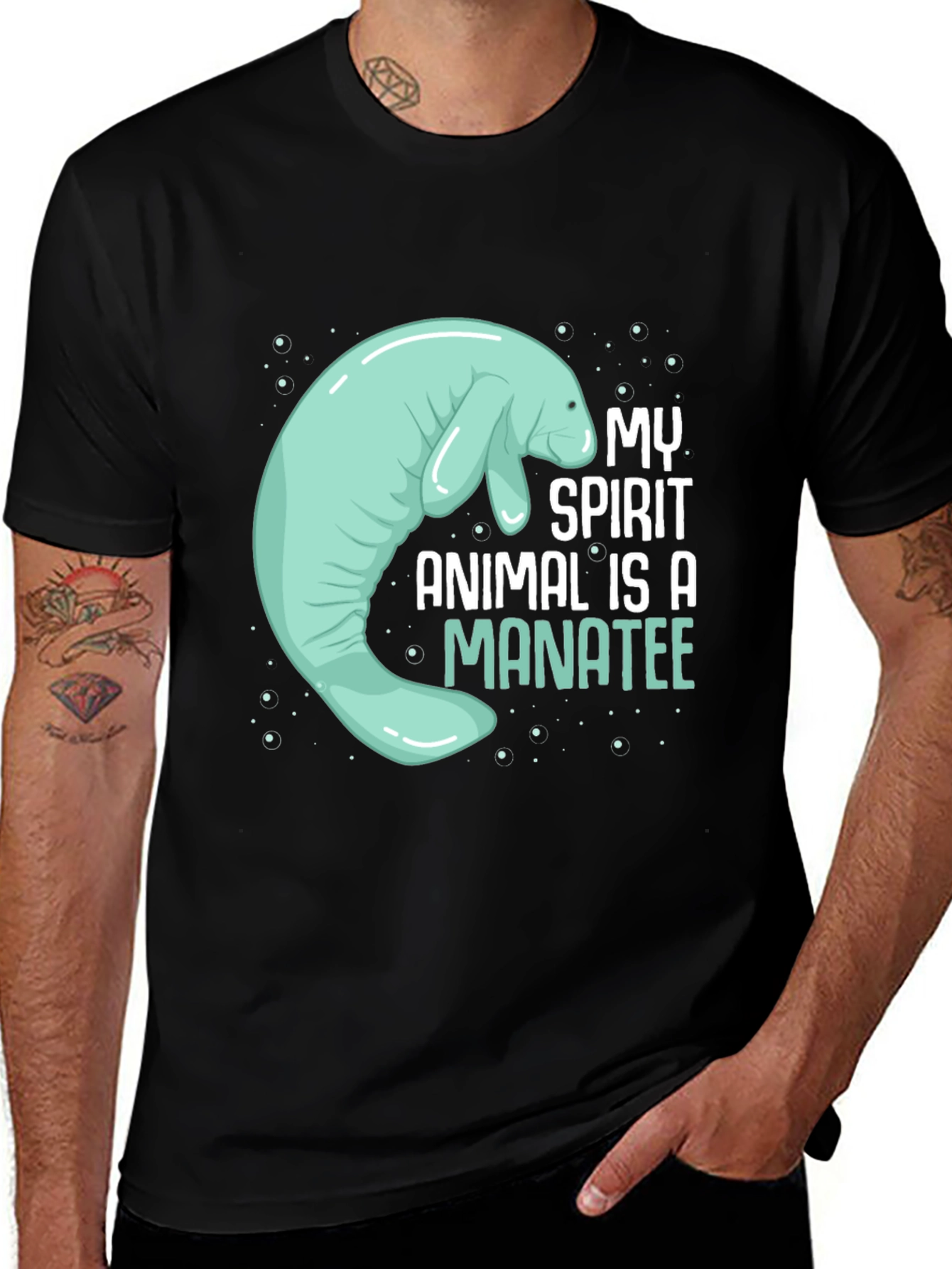 Manatee Spirit Animal Graphic Tee