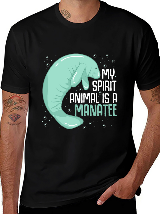 Manatee Spirit Animal Graphic Tee