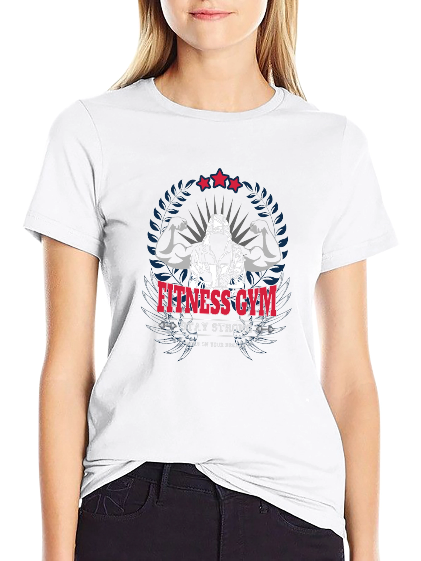 Fitness Gym Graphic Tee - Stay Strong