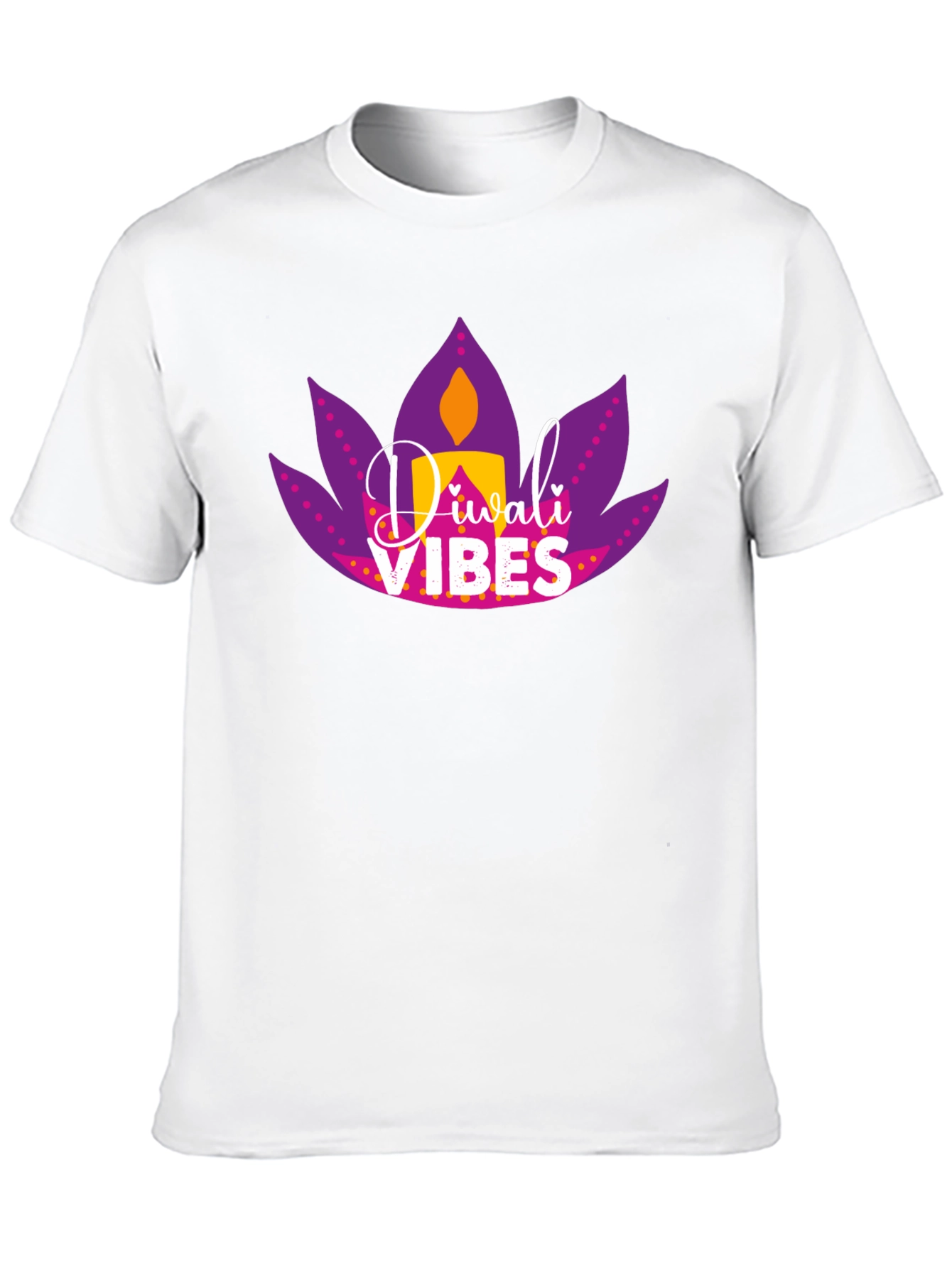 Diwali Vibes Graphic Tee - Black T-Shirt