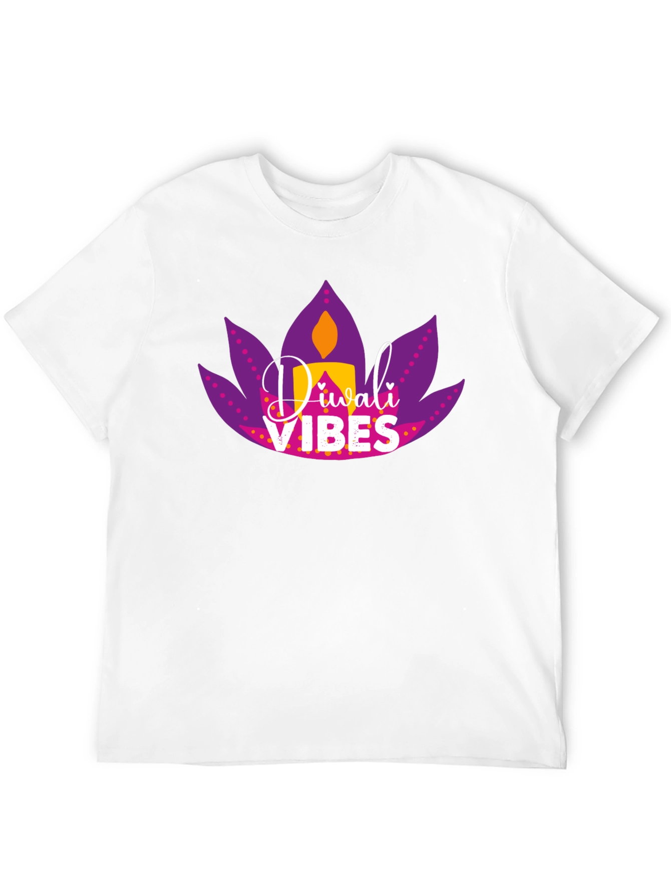 Diwali Vibes Graphic Tee - Black T-Shirt