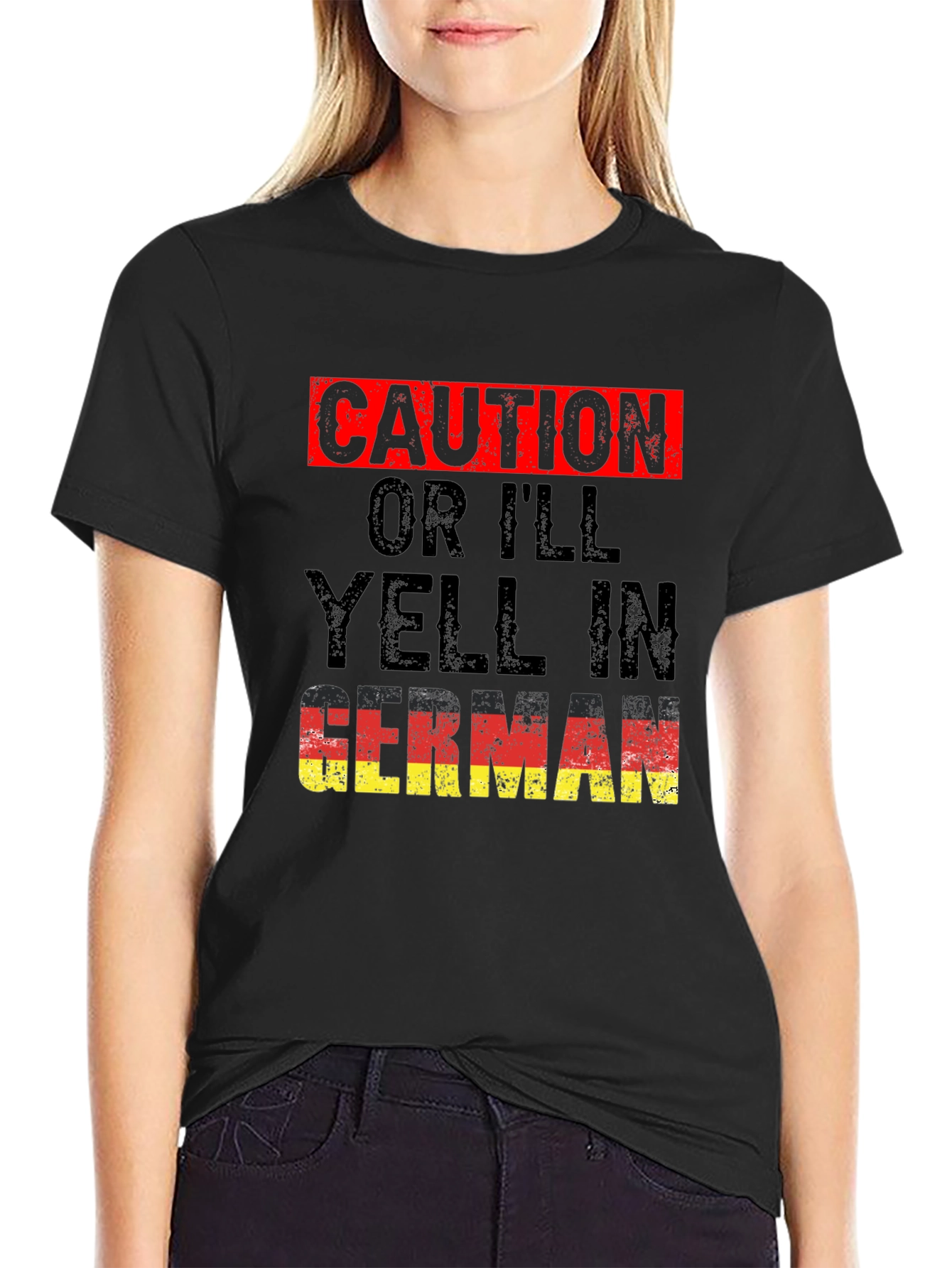 Caution Ill Yell In German T-Shirt