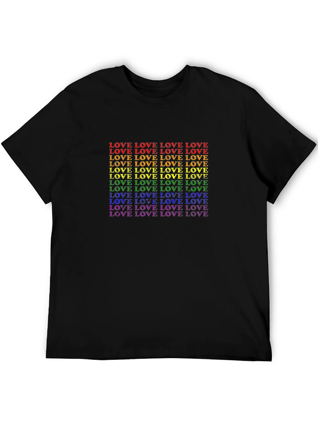 Pride LOVE T-Shirt - Rainbow Graphic Tee