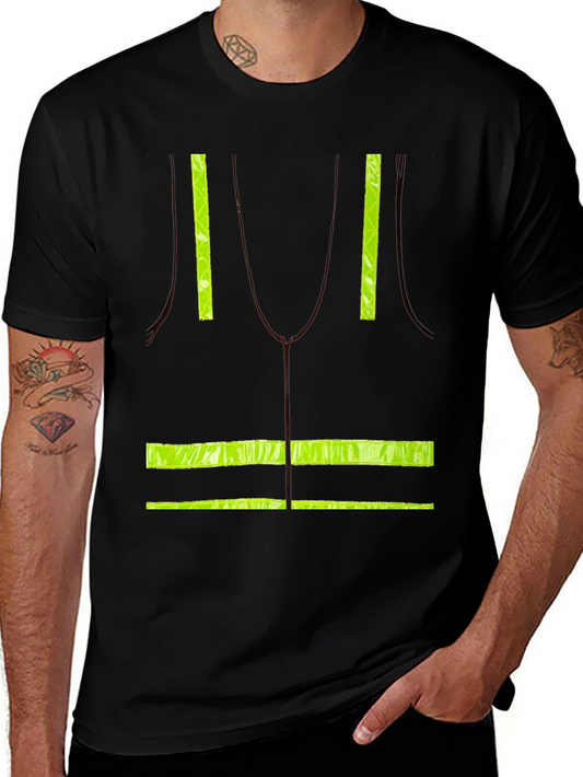 Safety Vest Print T-Shirt
