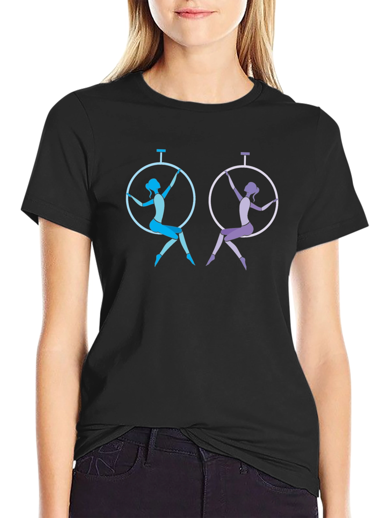Aerial Acrobat Black T-Shirt