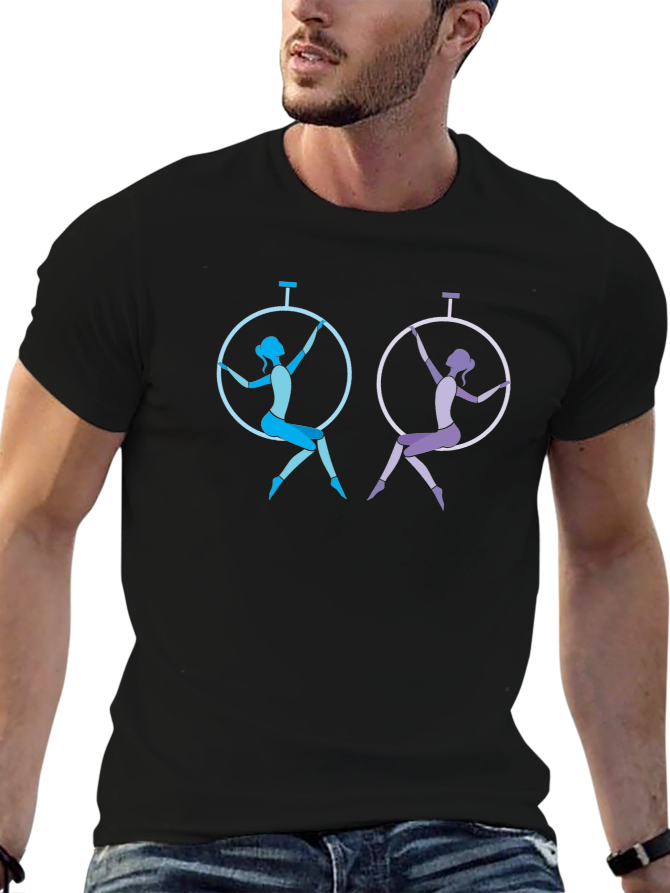 Aerial Acrobat Black T-Shirt