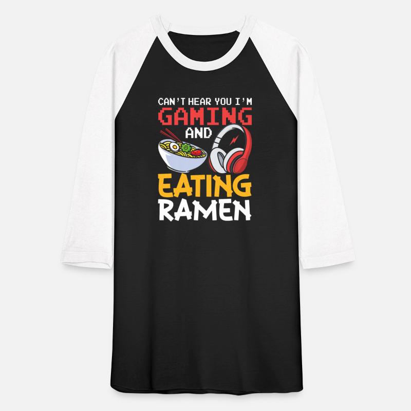 gaming and eating ramen