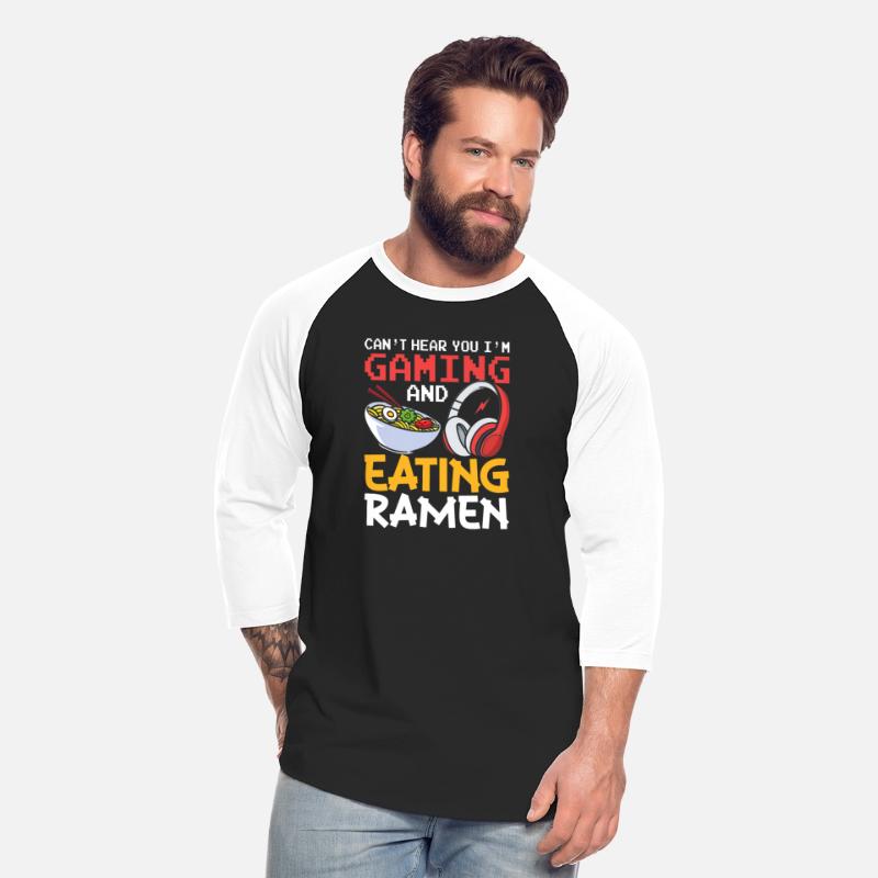 gaming and eating ramen