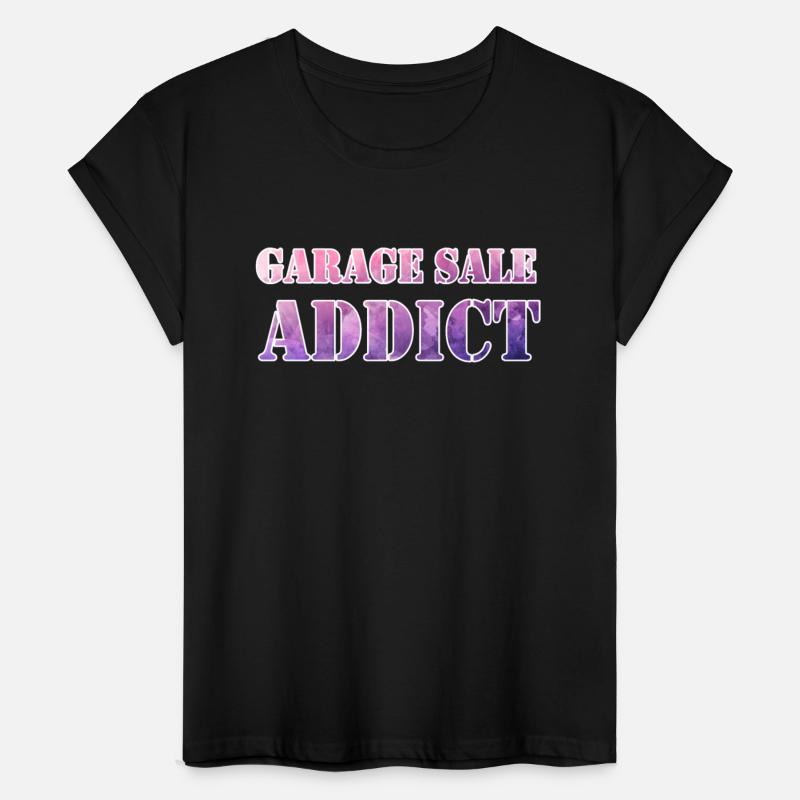 Garage Sale Addict pink purple watercolor
