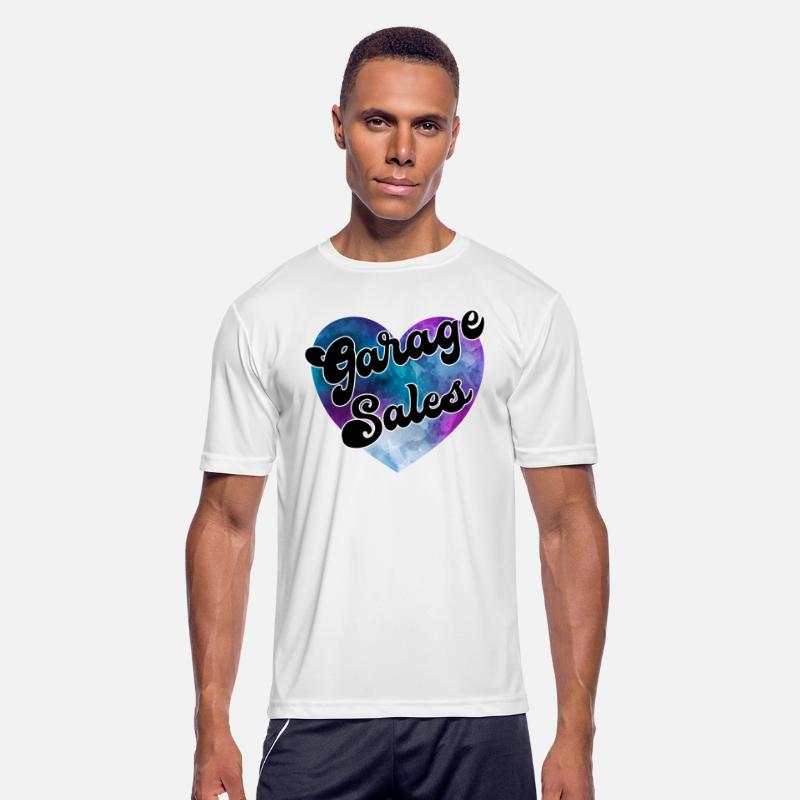 Garage Sales purple blue watercolor heart
